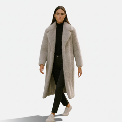 Rivero Mode | Women’s Heritage Faux Fur Long Overcoat