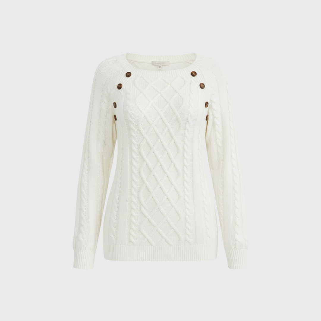 Rivero Mode | Women’s Heritage Wool-Knit Square-Neck Sweater