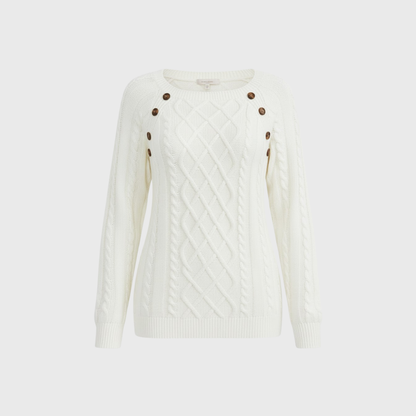 Rivero Mode | Women’s Heritage Wool-Knit Square-Neck Sweater